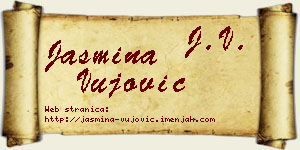 Jasmina Vujović vizit kartica